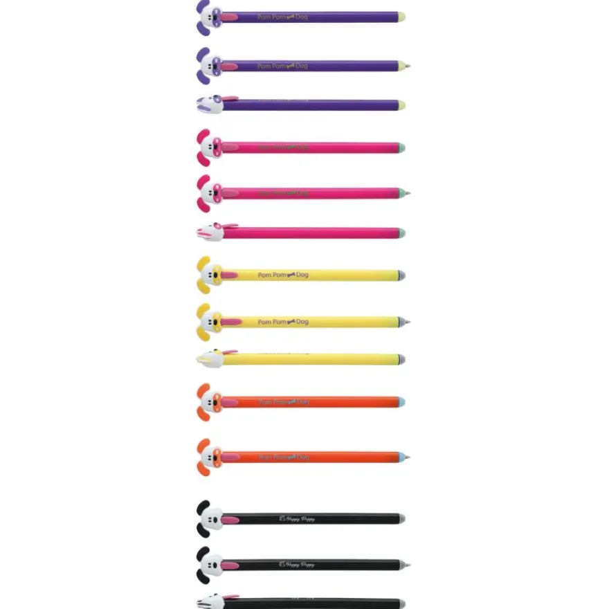 Stylo effaçable par gomme SMILE "Pom Pom Cute Dogs"