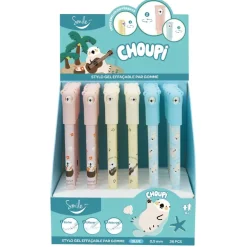 Stylo effaçable par gomme SMILE 