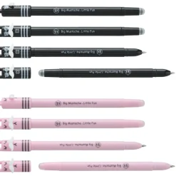 Stylo effaçable par gomme SMILE "Moustachou"