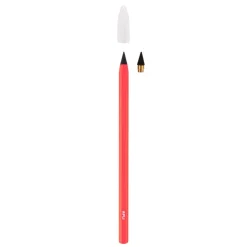 Stylo infini Neon orange avec mine HB longue durée 16 km et capuchon - idéal prise de notes