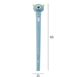 Stylo monstre lumineux bleu Back2Fun