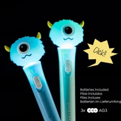 Stylo monstre lumineux vert Back2Fun