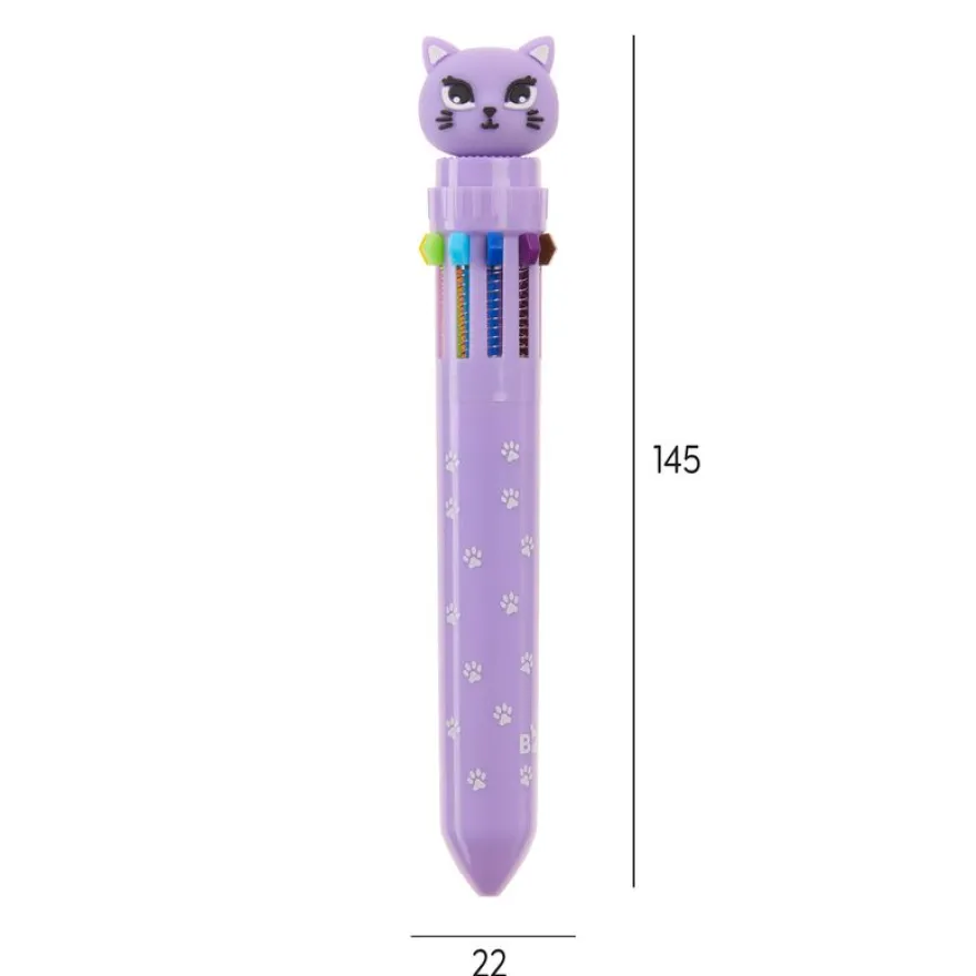 Stylo noir Kitty Back2Fun