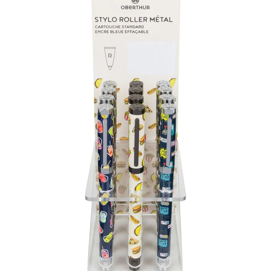 Stylo plume Diverissement - 3 decors assortis - Oberthur