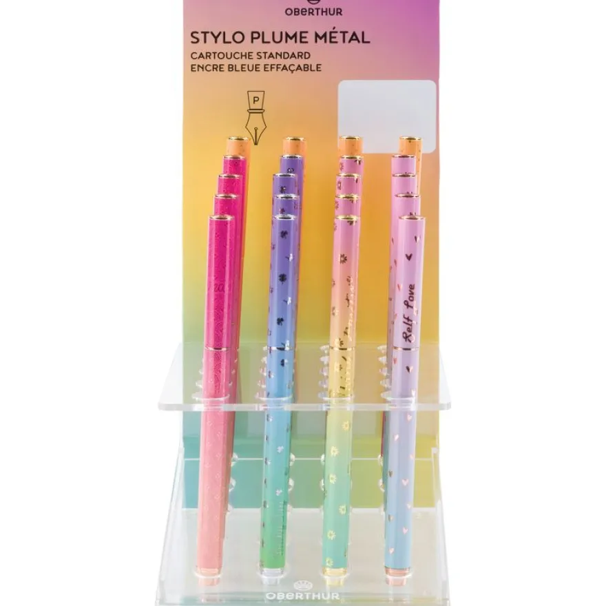 Stylo plume Goldy - 5 decors assortis - Oberthur