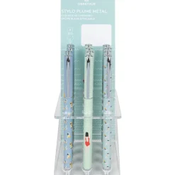 Stylo plume Nautique - 3 decors assortis - Oberthur