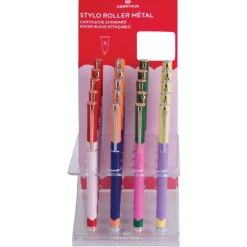 Stylo plume Twiggy - 4 decors assortis - Oberthur