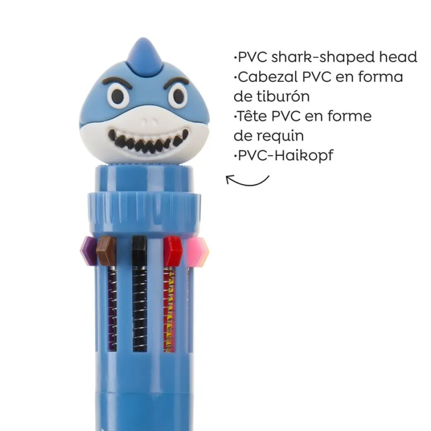 Stylo requin bleu 10 couleurs Back2Fun
