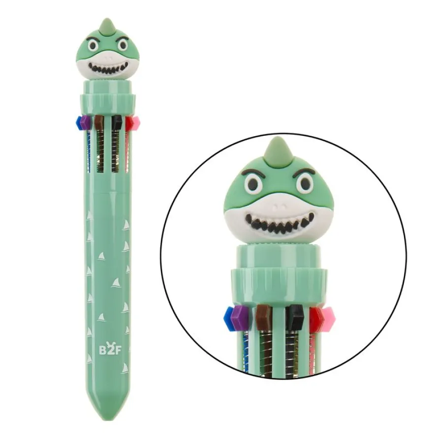 Stylo requin vert 10 couleurs Back2Fun
