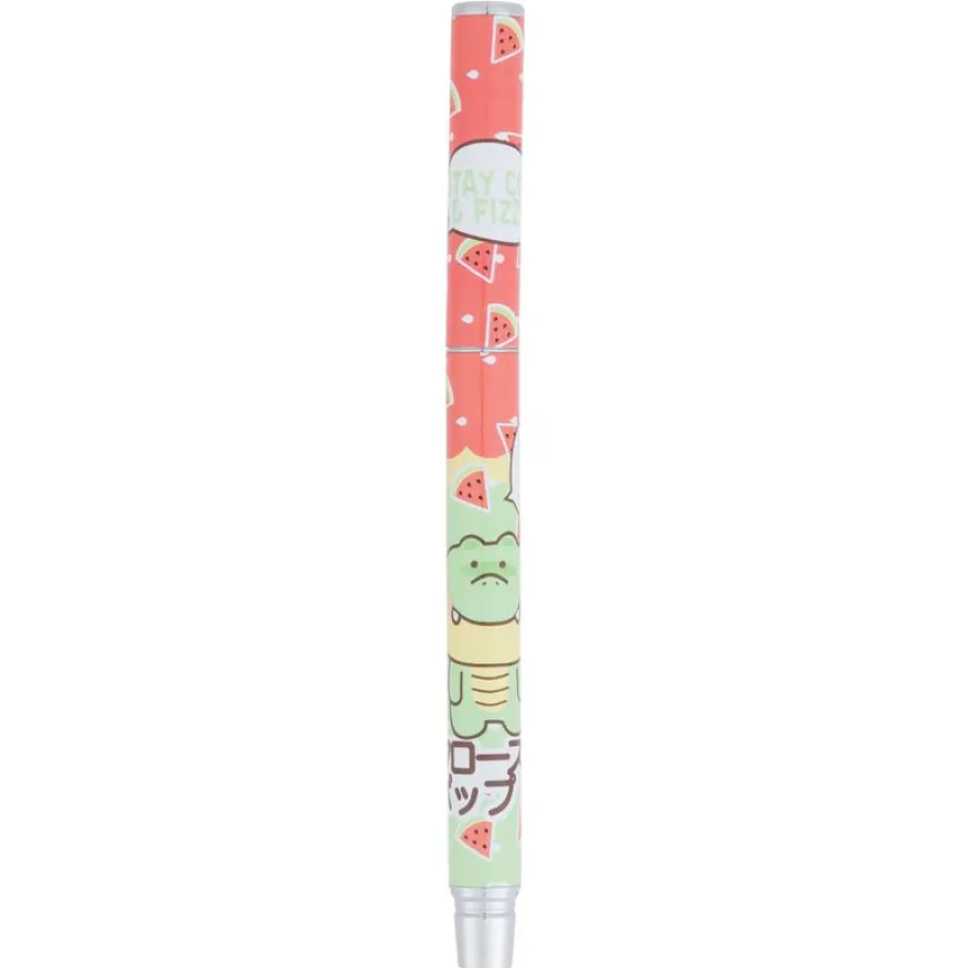 Stylo roller a cartouche Kawai Market - 4 decors assortis- Oberthur