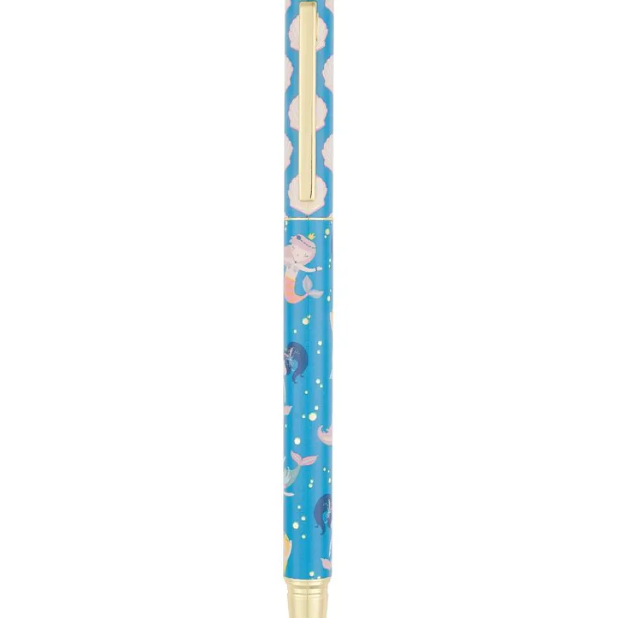 Stylo roller a cartouche Marin - 5 decors assortis- Oberthur