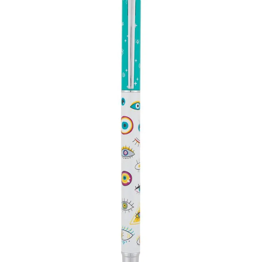 Stylo roller a cartouche Regard - 3 decors assortis - Oberthur