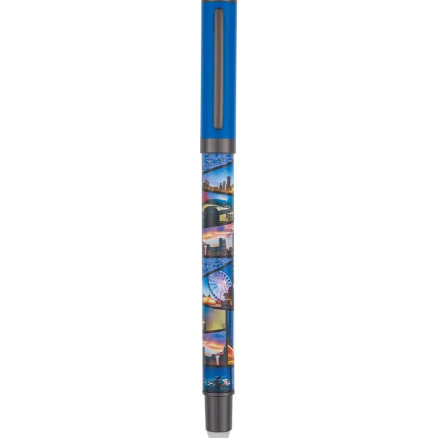 Stylo roller gomme Arcade - 5 decors assortis - Oberthur