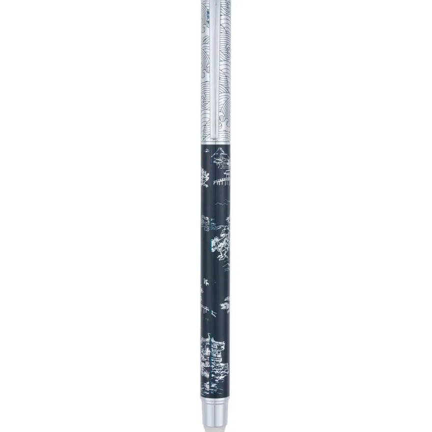 Stylo roller gomme Japon - 5 decors assortis - Oberthur