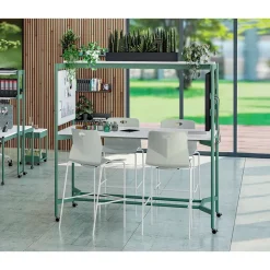 Supports ecrans pour table Coworking ELKI - carbone