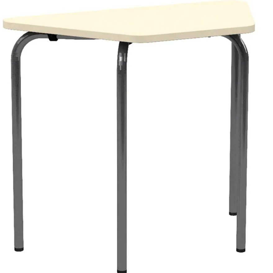 Table CONFIG II - plateau ép.24 mm stratifié - chant ABS - piètement époxy - 90x50 cm - T6