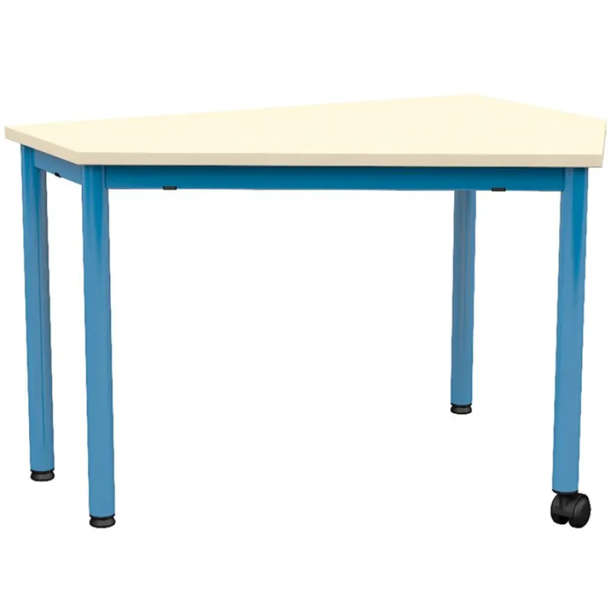 Table VERSATI - plateau ép.21 mm stratifié - chant ABS - piètement époxy - 90x69 cm - T3