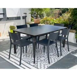 Table 160x90cm MEET - Ezpeleta professionnel - Anthracite