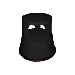 Tabouret - 2 marches - plastique - noir