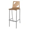 Tabouret BEST - coque bois C21 Moda - piètement époxy - H80 cm