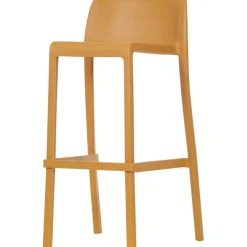 Tabouret haut empilable ATTIC - Ezpeleta professionnel - Moutarde