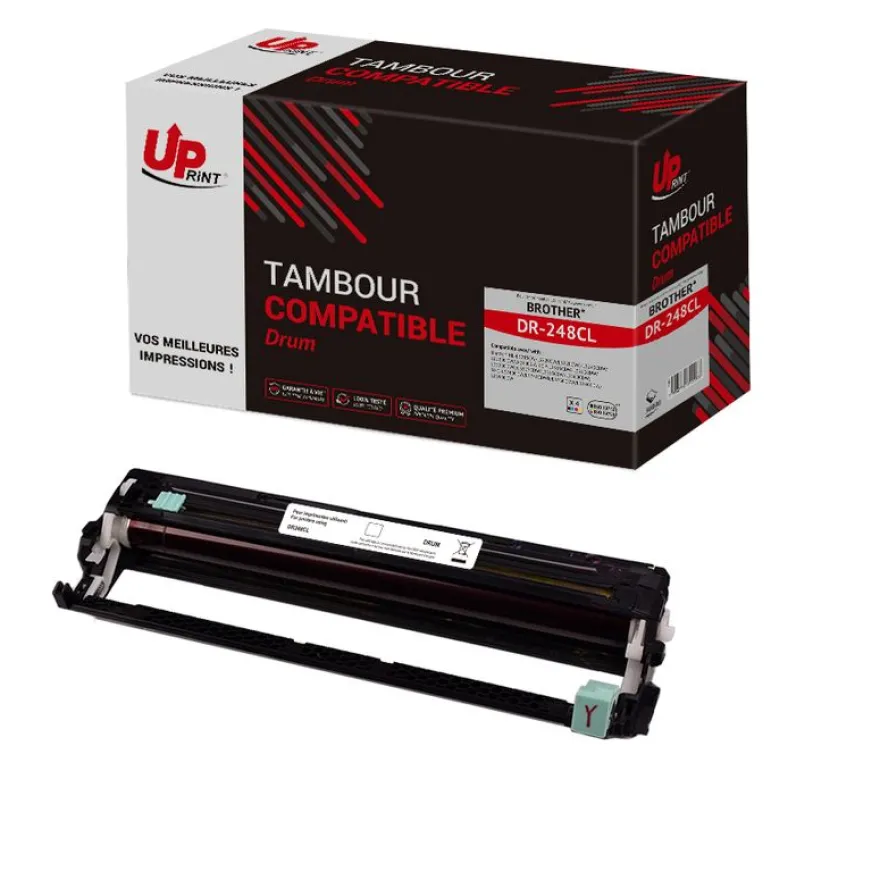 Tambour compatible Brother DR248CL - Pack de 4 - noir, cyan, magenta, jaune - Uprint