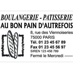 Tampon personnalisé avec 9 lignes de texte - zone d'impression 60 x 40 mm - Trodat Printy 4927