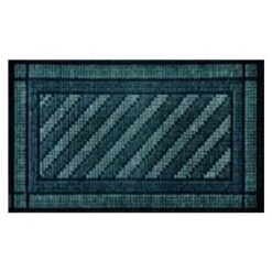 Tapis de sol - picots caoutchouc flocké - 40 x 70 cm - gris