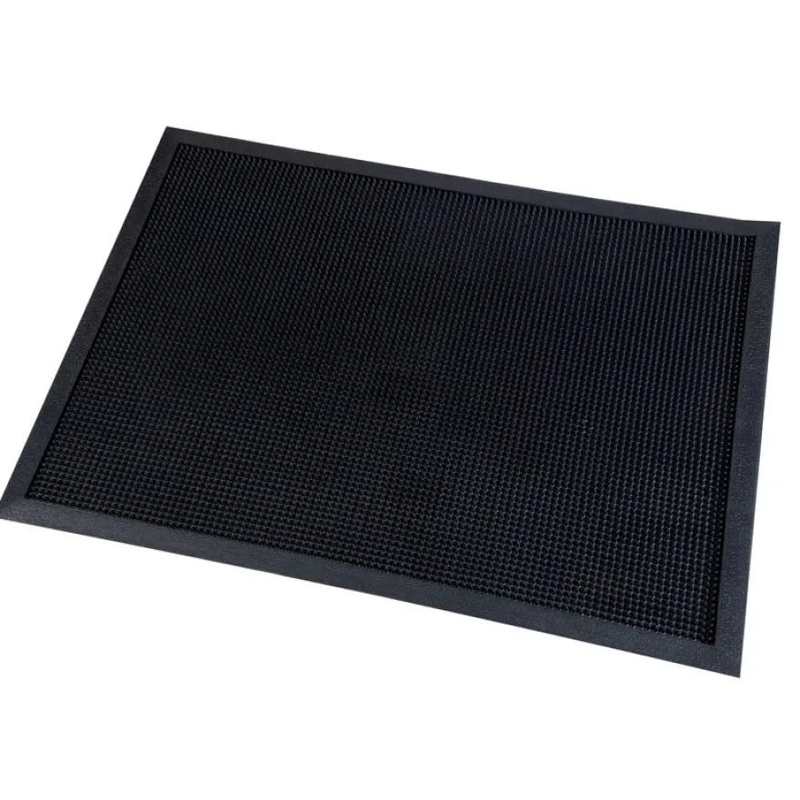 Tapis picots - 80 x 100 cm - noir