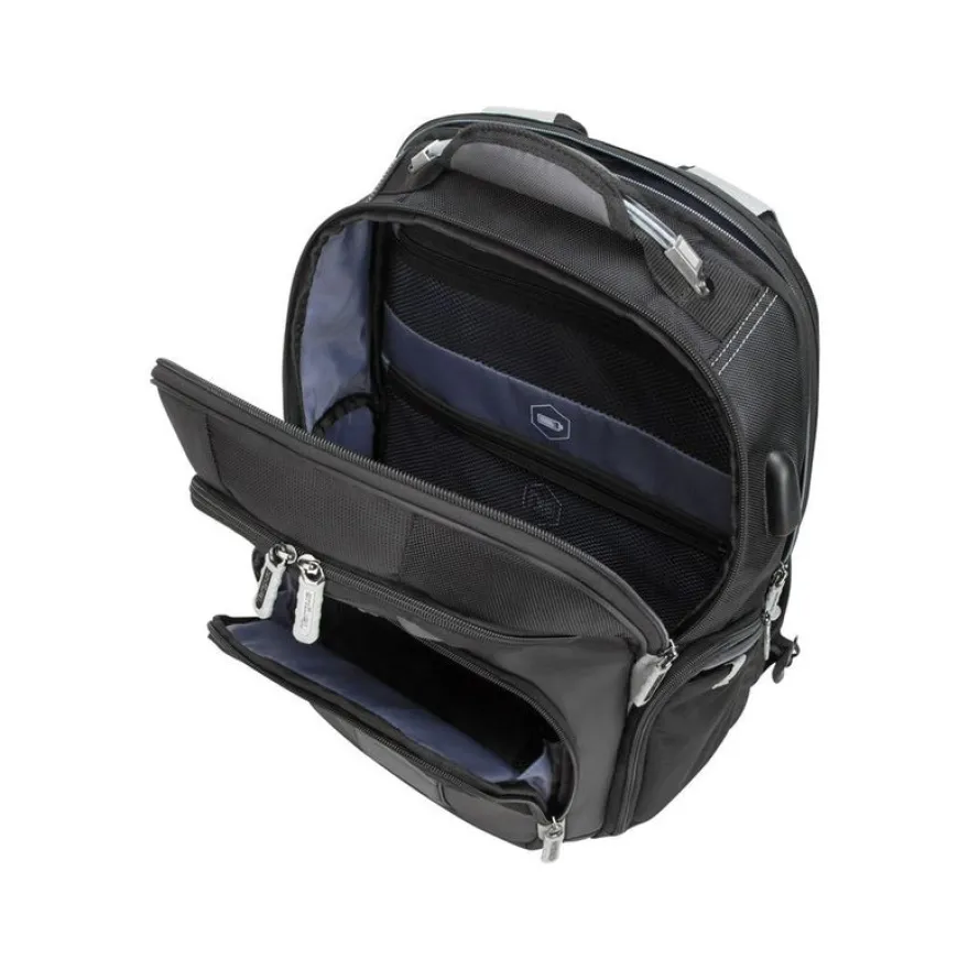Targus DrifterTrek - Sac à dos connecté pour ordinateur portable 15,6" - noir - USB Power