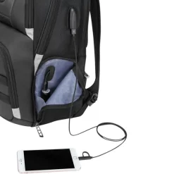 Targus DrifterTrek - Sac à dos connecté pour ordinateur portable 15,6" - noir - USB Power