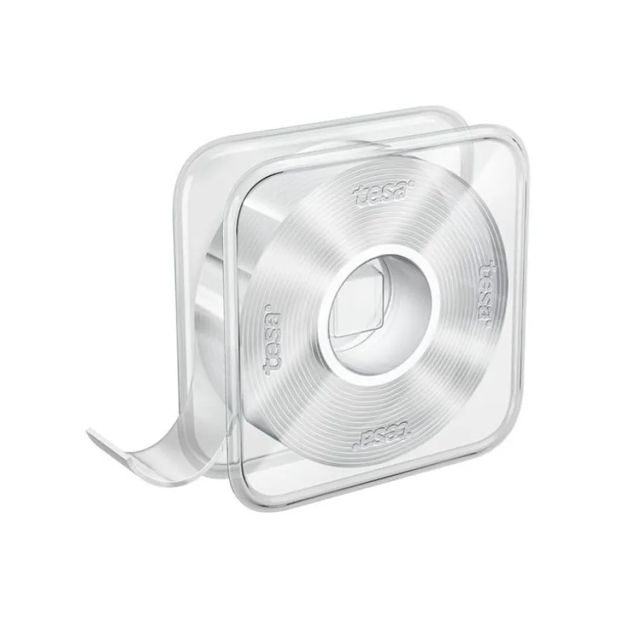 Tesa Universal Mounting - Distributeur avec bande double face - 30 mm x 3 m - transparent