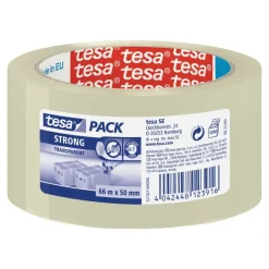 Tesapack Strong - Ruban adhésif d'emballage - 50 mm x 66 m - transparent