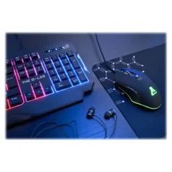 The G-Lab COMBO HELIUM - ensemble de clavier, souris, casque et tapis de souris - Azerty - Français
