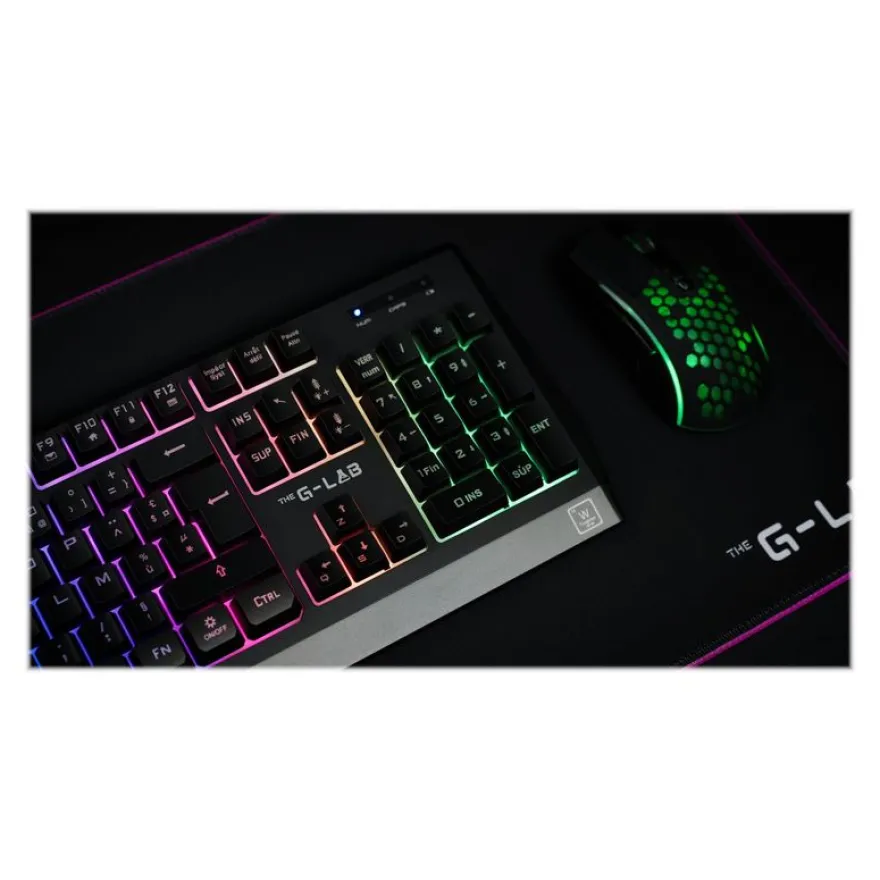 The G-Lab COMBO Tungsten - Ensemble clavier et souris sans fil - Azerty