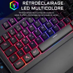 The G-Lab KEYZ PALLADIUM - Clavier filaire rétro-éclairé