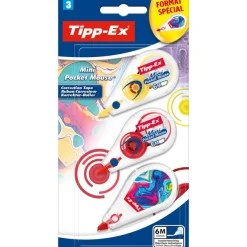 Tipp Ex - Correcteur - 3 Mini Pocket Mouse - 2 Fashion + 1 Décor