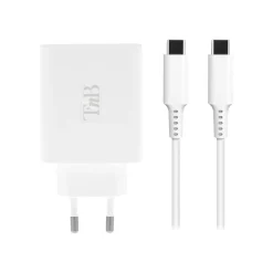 T'nB - Chargeur secteur ultra compact - 2 connecteurs de sortie (USB-A, USB-C)