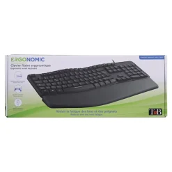 T'nB - clavier filaire ergonomique - Azerty - noir