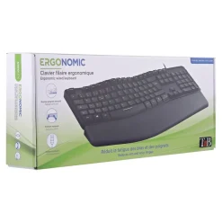 T'nB - clavier filaire ergonomique - Azerty - noir