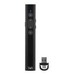 TNB - Pointeur laser de présentation - rechargeable USB-A & USB-C - noir