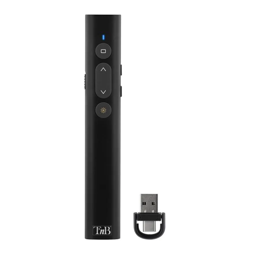 TNB - Pointeur laser de présentation - rechargeable USB-A & USB-C - noir