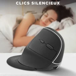 T'nB - Souris sans fil ergonomique pour droitier - noir