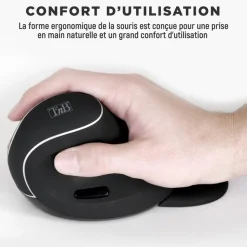 T'nB - Souris sans fil ergonomique pour droitier - noir
