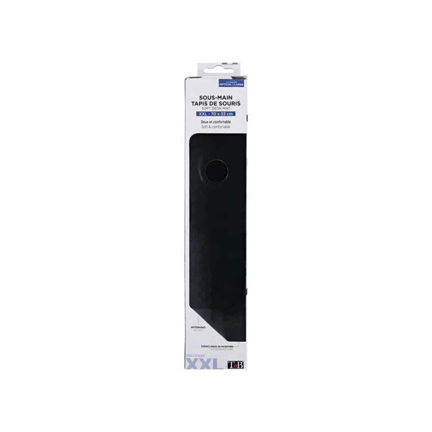 T'nB - Tapis de souris souple - Taille XXL - Noir