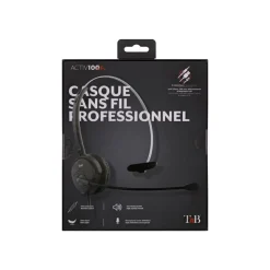 T'nB ACTIV 100M - casque filaire avec micro - mono oreillette - noir