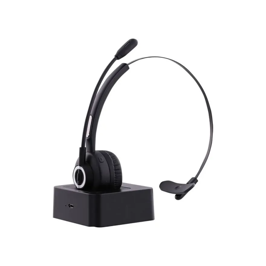 T'nB ACTIV 300M - casque sans fil avec micro - mono oreillette - avec base de recharge - noir