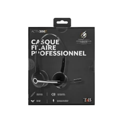 T'nB ACTIV 200S - casque filaire avec micro - noir
