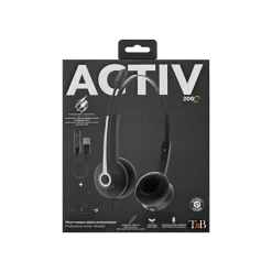 T'nB ACTIV 200S - casque filaire avec micro - noir