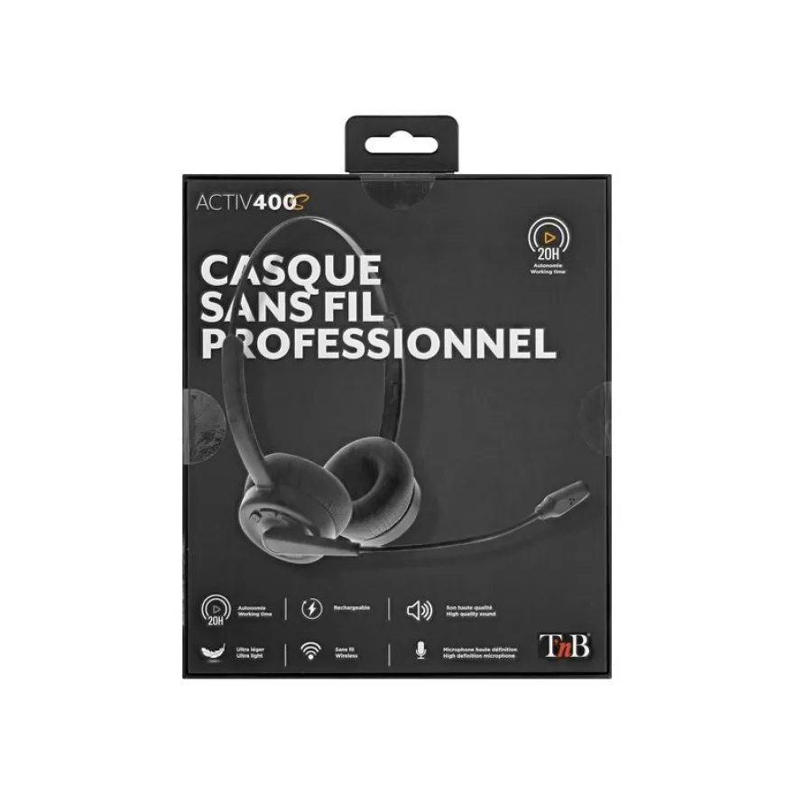 T'nB ACTIV 400S - micro-casque sans fil - rechargeable USB Type-C